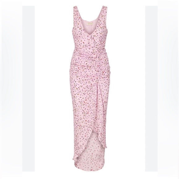 NICHOLAS Pink Floral High Low Dress - Picture 1 of 5